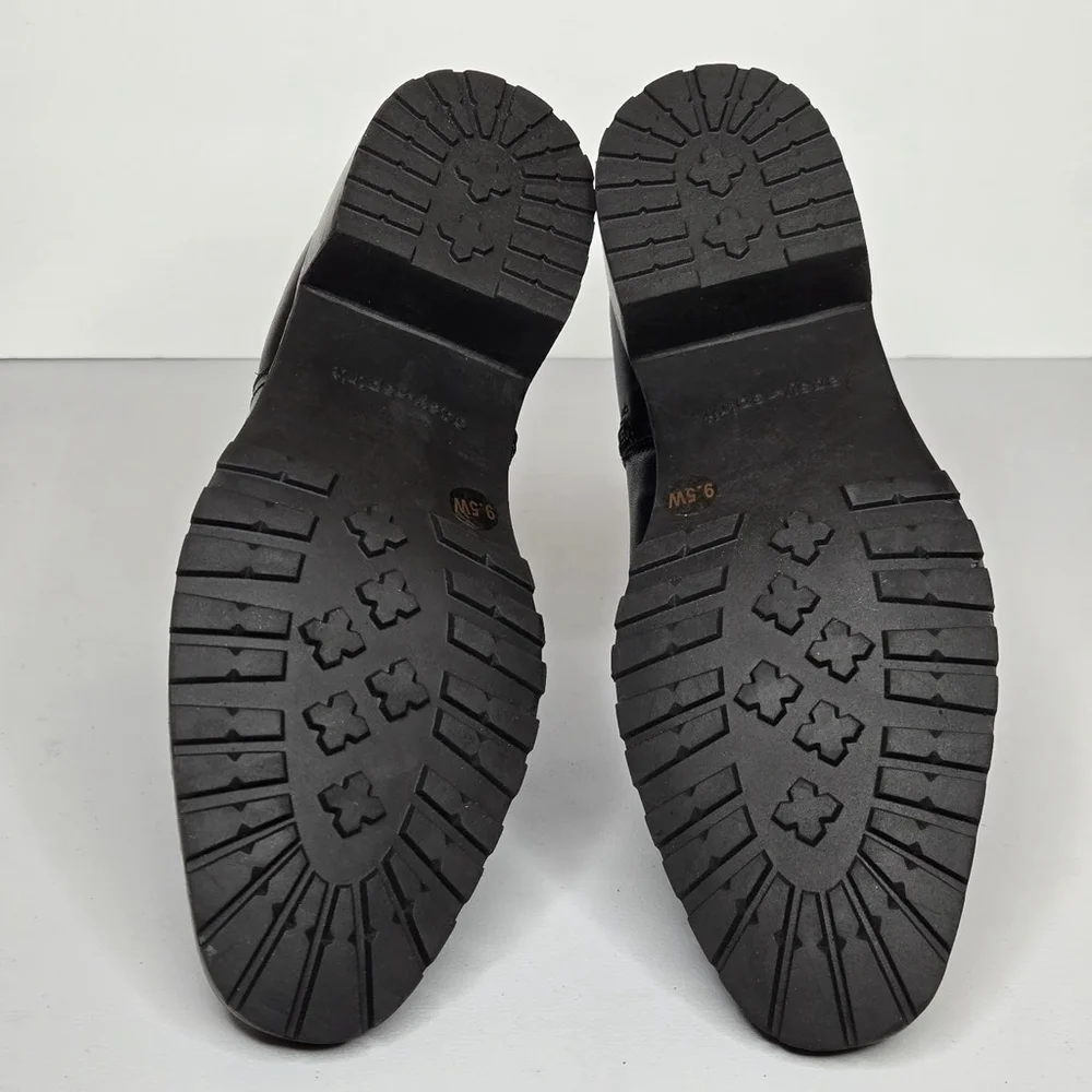 Easy Spirit Sefedra Leather Zip Ankle Black Boots & Booties 9.5 Wide